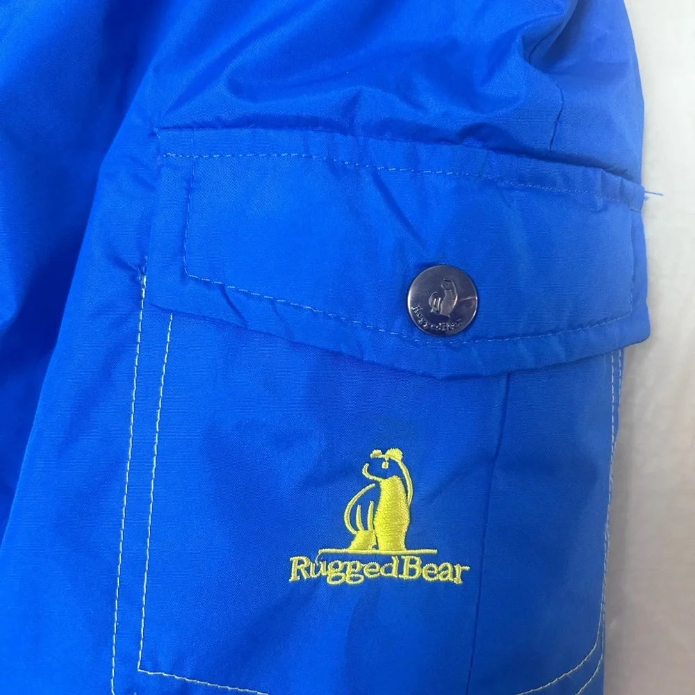 Rugged Bear Boys Blue Snowsuit - Size 7 - Insulated Winter One-Piece. Used